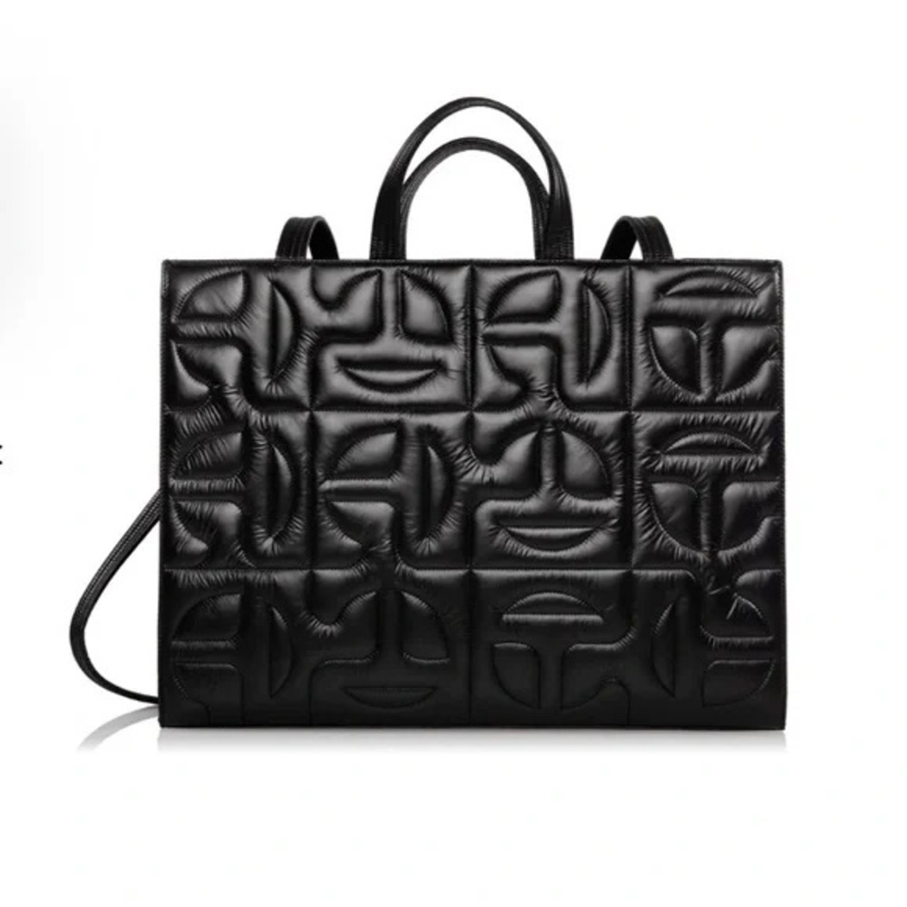 Moose Knuckles x Telfar Quilted Large Tote Bag  Black Excellent Condition